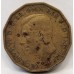 GREAT BRITAIN UK 1942 . THREEPENCE . VARIETY . SPOTS ON OBVERSE
